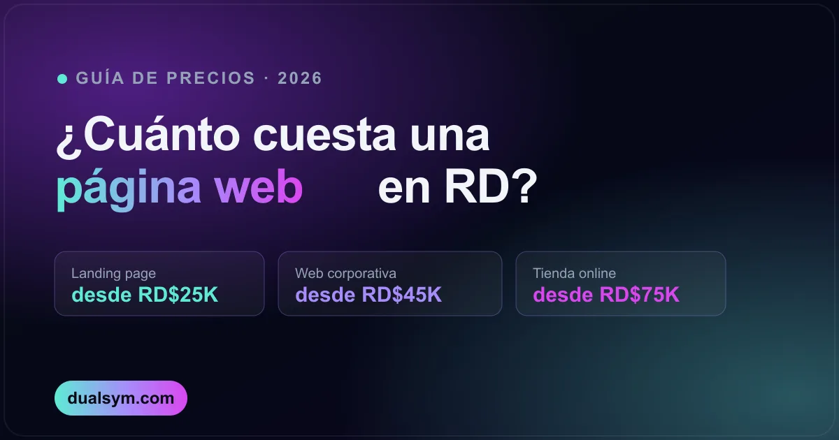 ¿Cuánto Cuesta una Página Web en República Dominicana? (Precios Reales 2026)